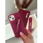 Бордовий чохол Rhode Lip Case Raspberry Jelly з блиском на iPhone 15